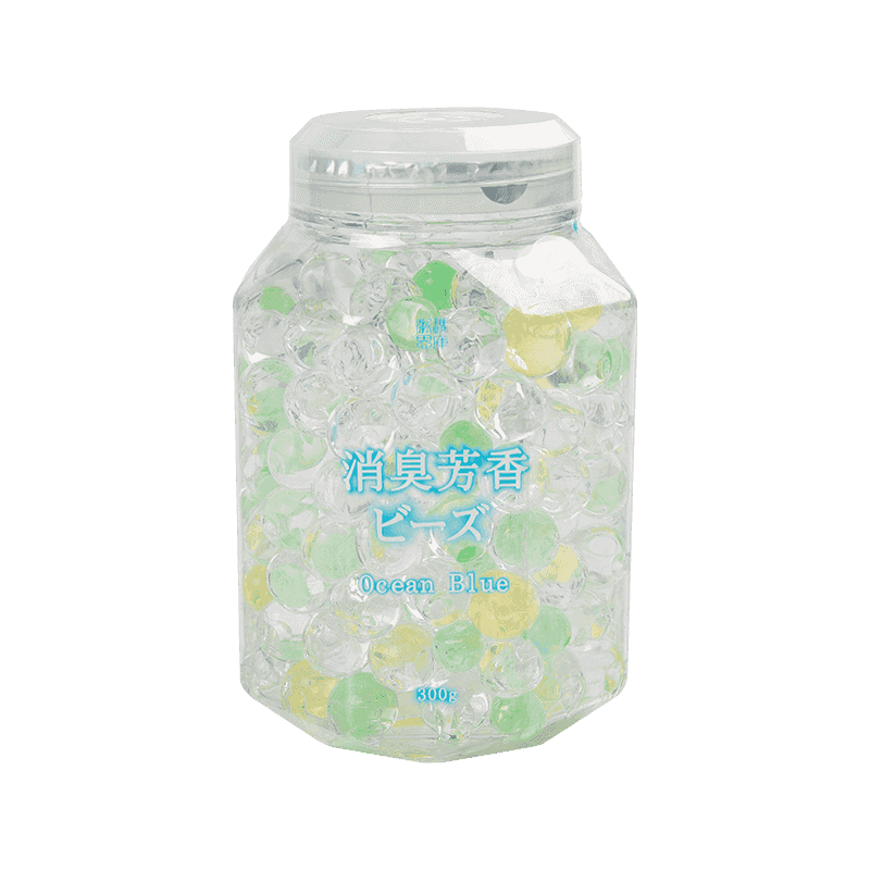 Manik-manik aromatik berwarna biru laut
