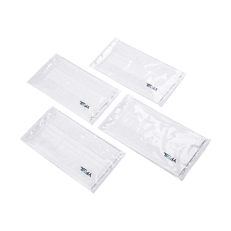 White logo non-woven fabric face mask